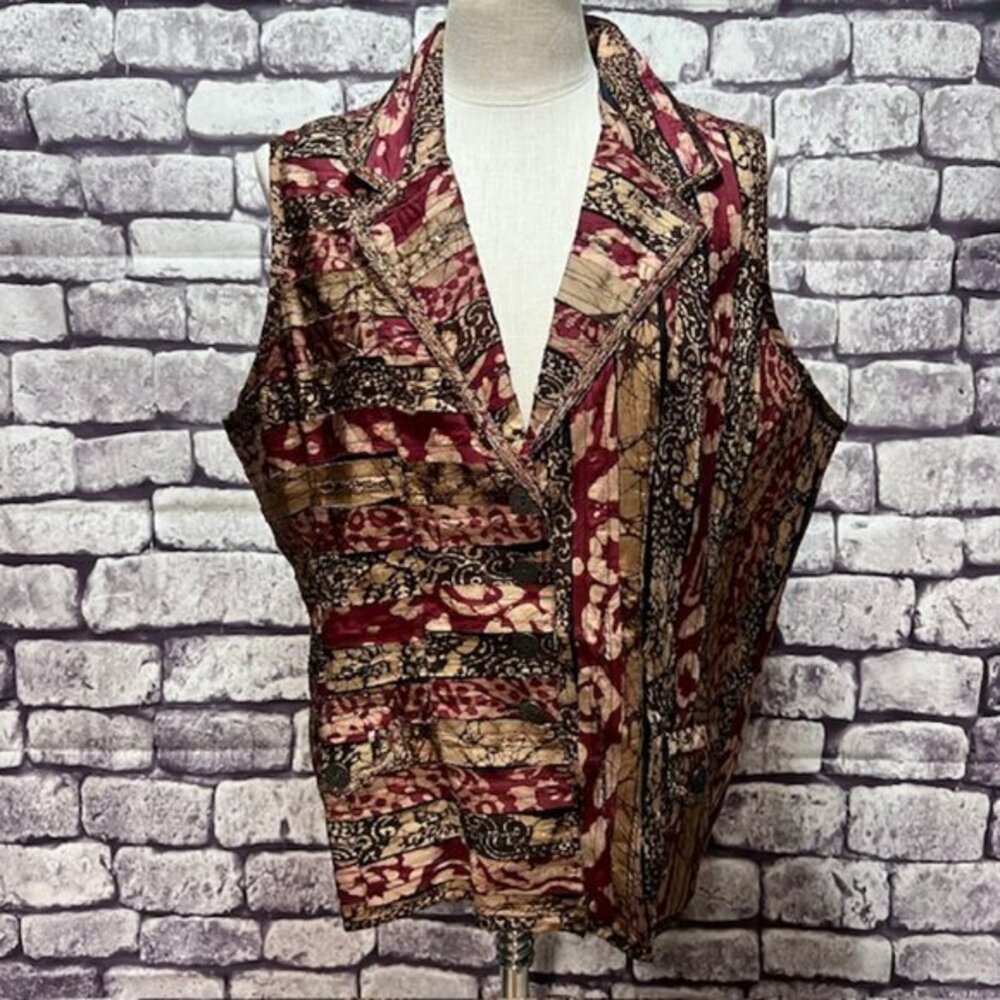 Chico's NWT Button Down Sleeveless Vest Size XL